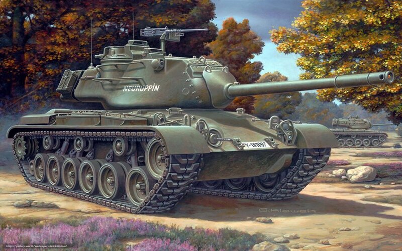 Military Tank in Forest — Green, Dramatic