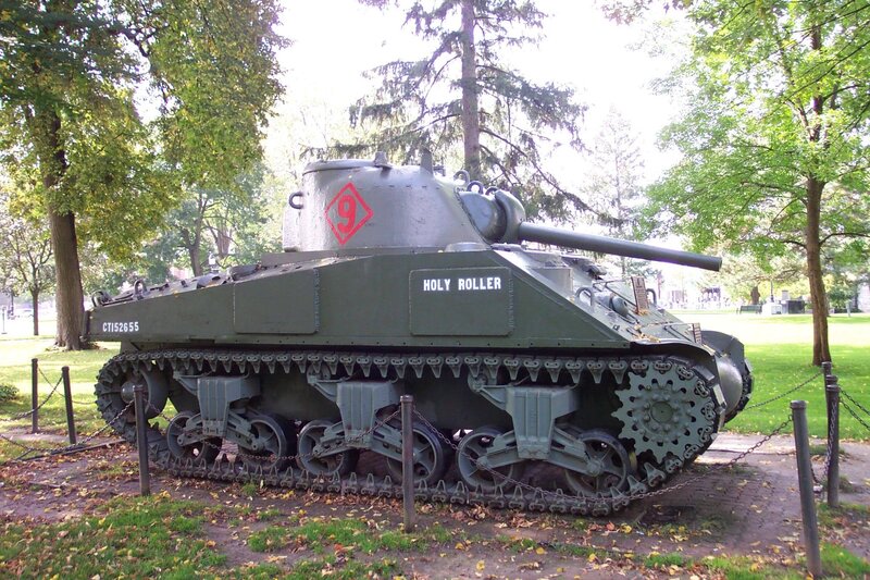 Military Tank in Park