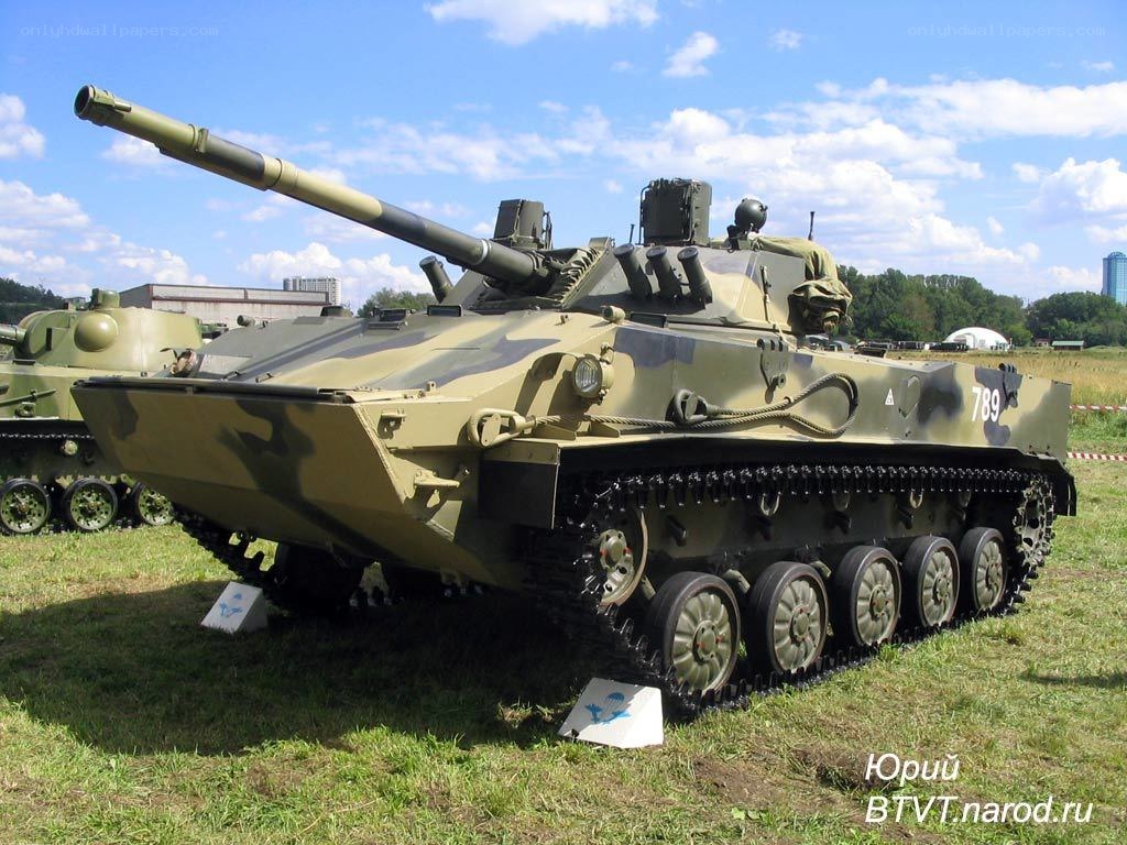 Military tank on display