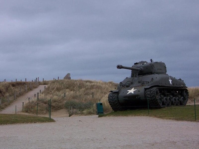 Military Tank on Dune