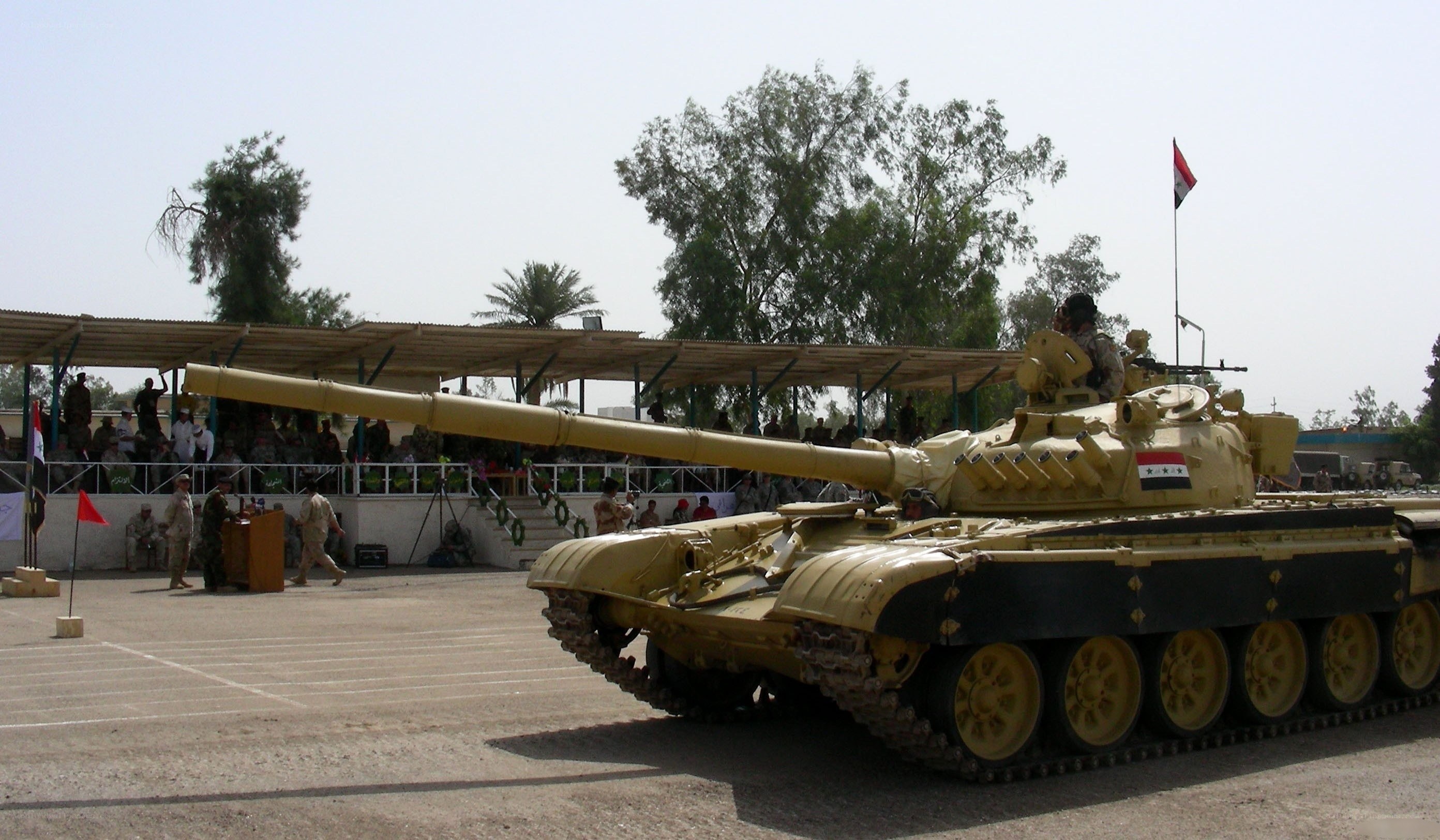 Military tank parade