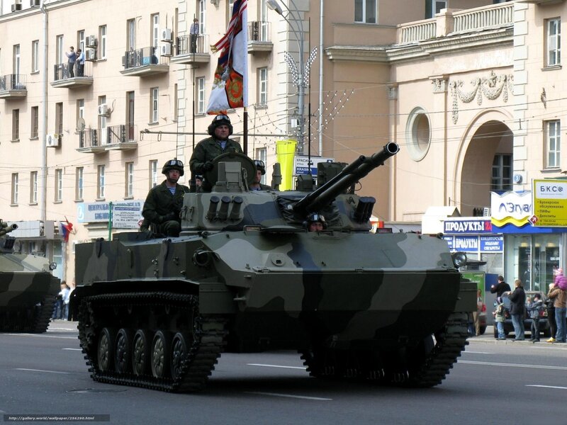 Military tank parade