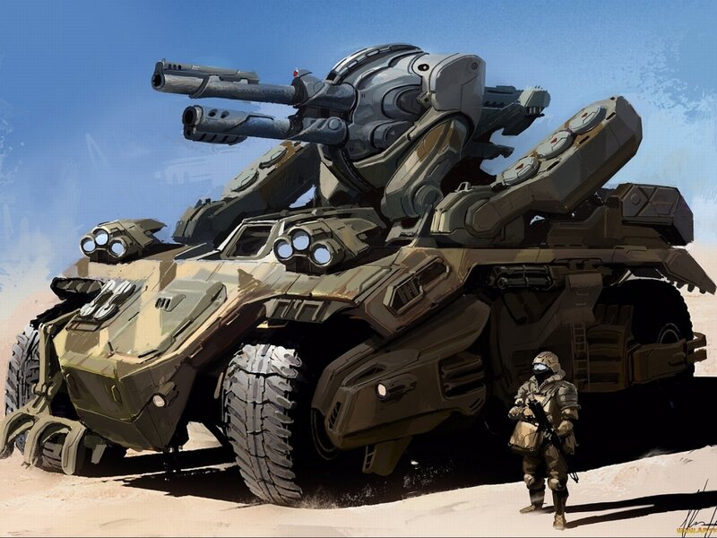 Military Tank Vehicle