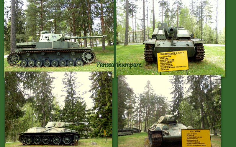 Military Tanks in Forest — Green