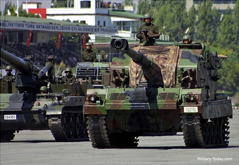 Military Tanks in Parade — Green