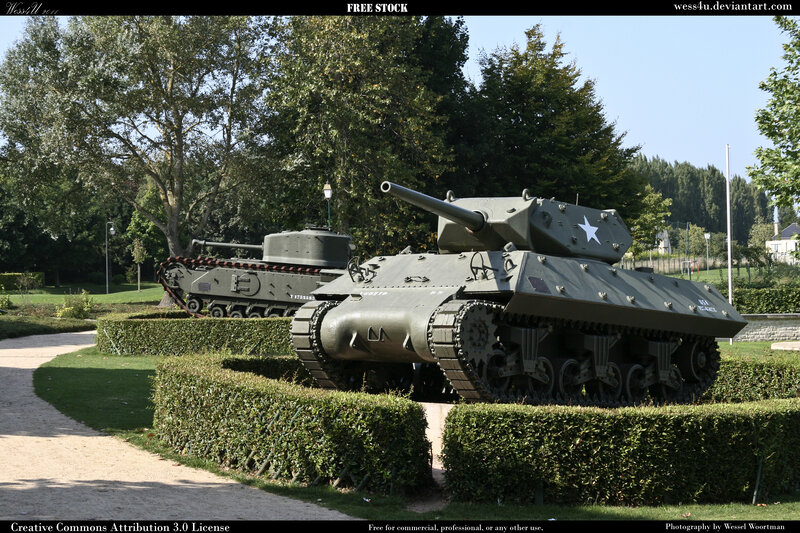 Military Tanks in Park