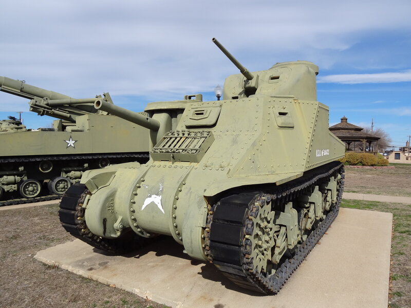 Military Tanks on Display — Green, Outdoor