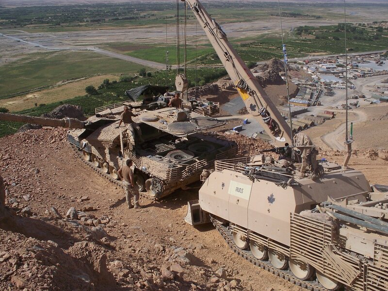 Military Tanks on Hill