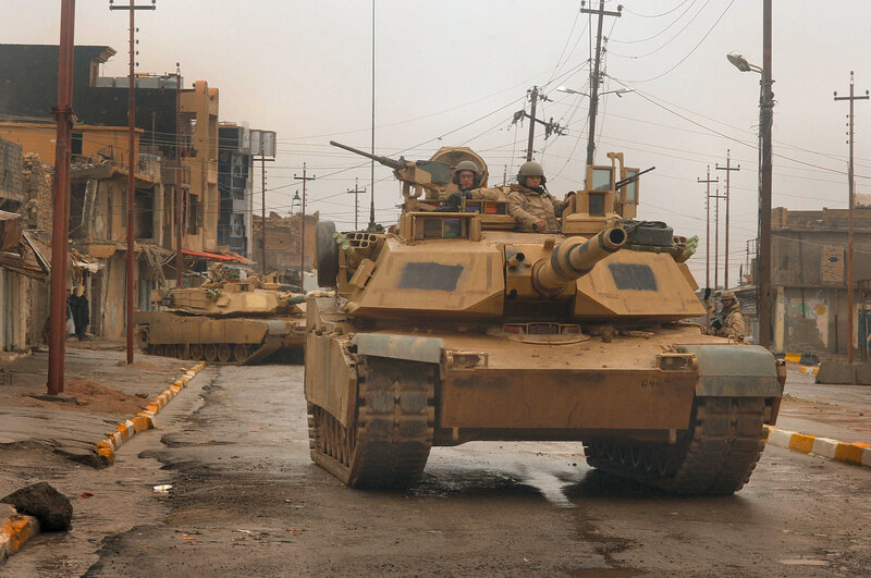 Military Tanks on Street