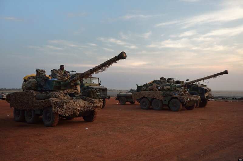 Military Tanks on Tarmac — Brown