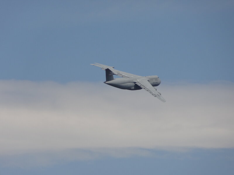 Military Transport Aircraft — Gray, Calm