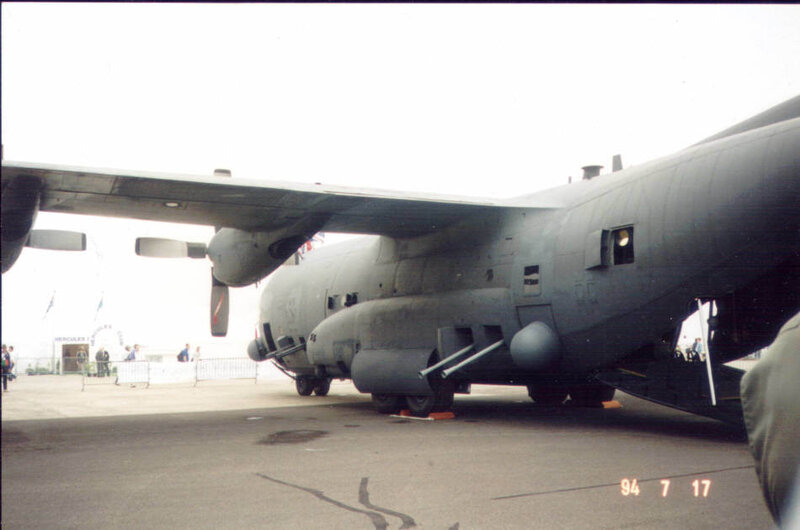 military transport aircraft on display