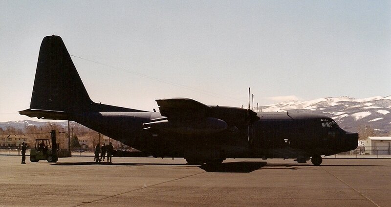 Military Transport Plane — Black
