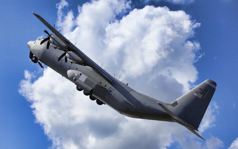 Military Transport Plane — Blue