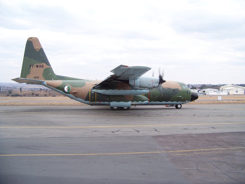 Military Transport Plane — Green, Overcast