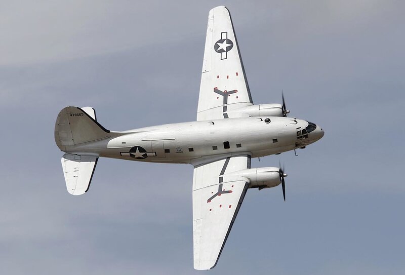 Military Transport Plane — White
