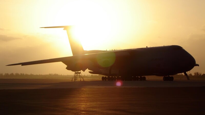 Military Transport Plane — Yellow