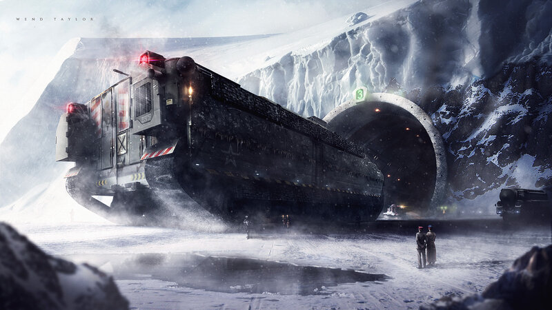 Military Transport Vehicle — White
