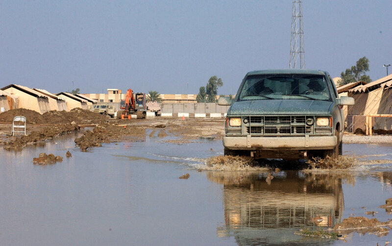 Military Truck in Mud