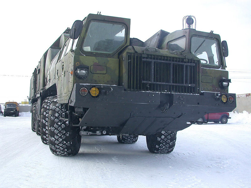 military truck in snow