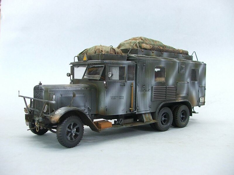 Military Truck Model — Gray