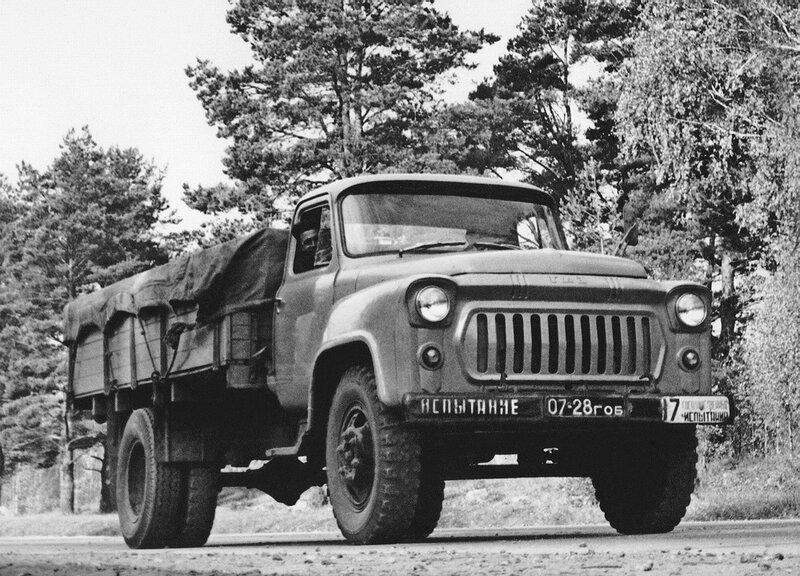 Military truck on a road