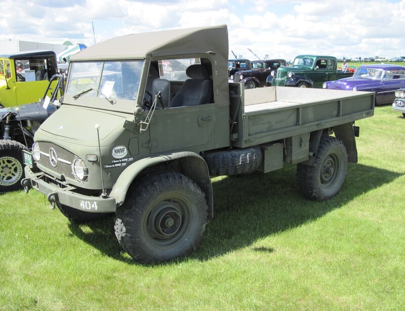 Military Truck on Grass — Green