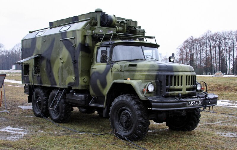 military truck with camouflage