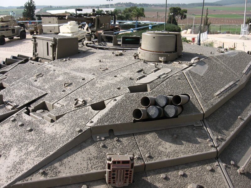 Military vehicle display at outdoor museum