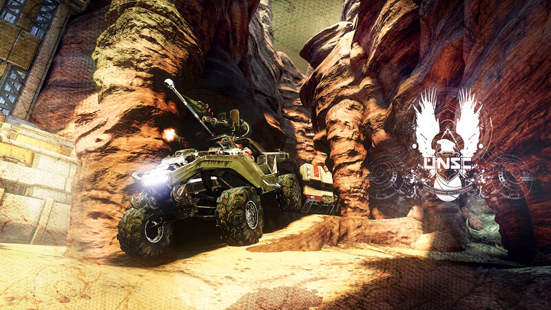Military Vehicle in Canyon