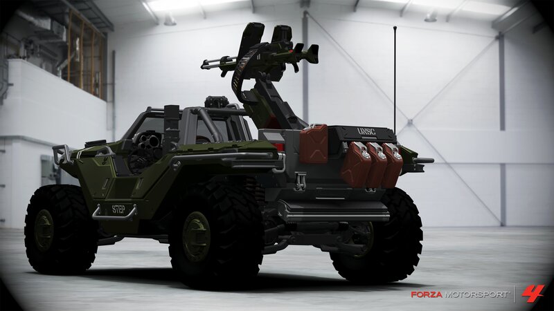 Military Vehicle in Garage — Green, Neutral, 3d Render