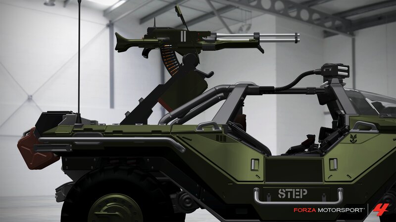 Military Vehicle with Mounted Gun