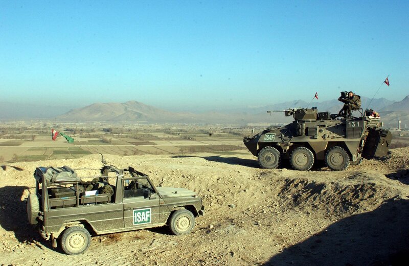 Military vehicles in Afghanistan