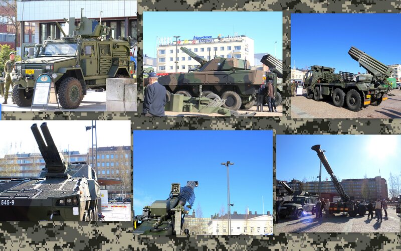 Military Vehicles on Display — Green