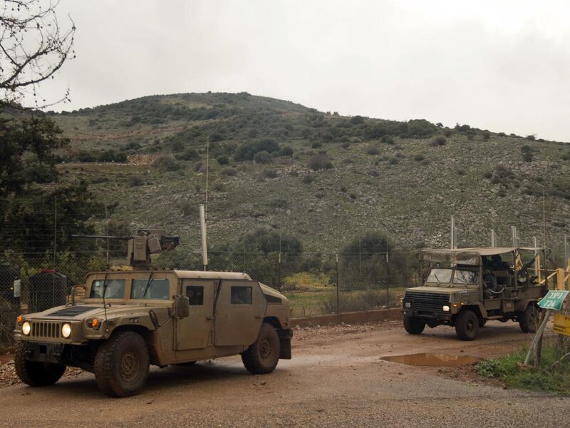 Military Vehicles on Road