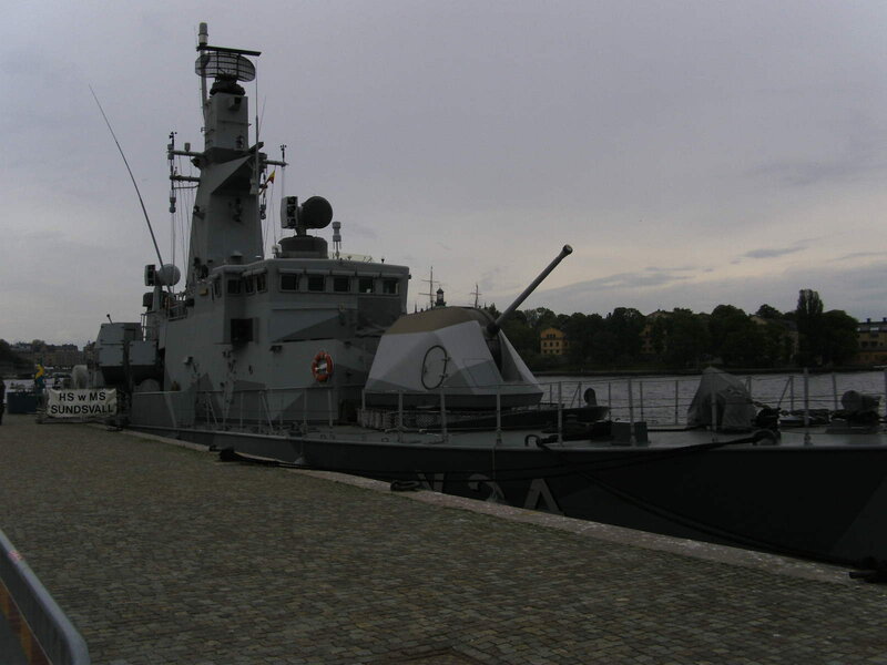 Military Warship Docked