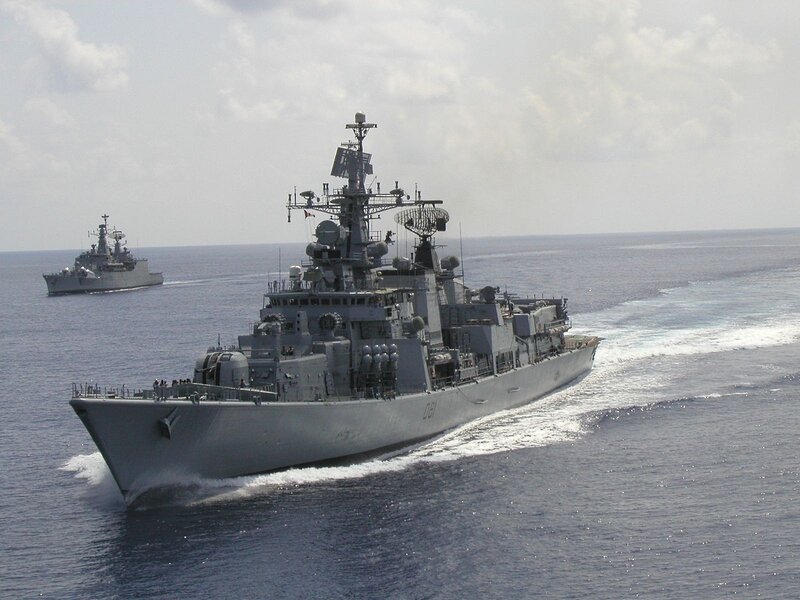 Military Warships at Sea