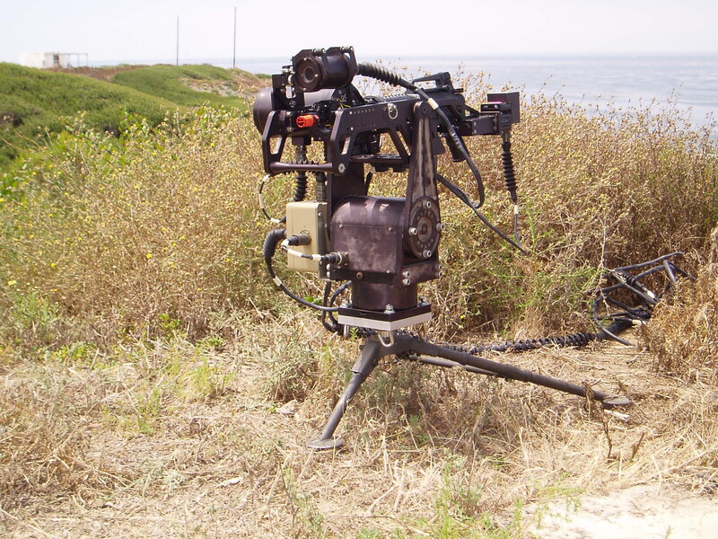 Military weapon system on tripod