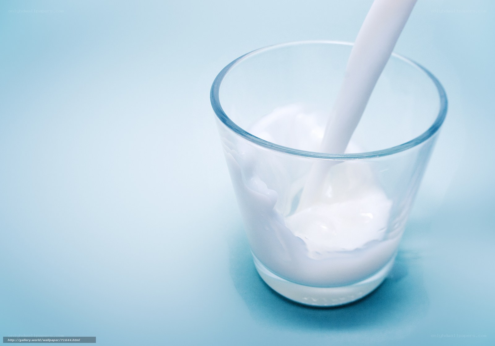 milk being poured into a glass