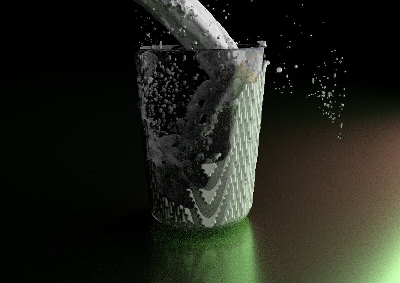 Milk Being Poured into Glass