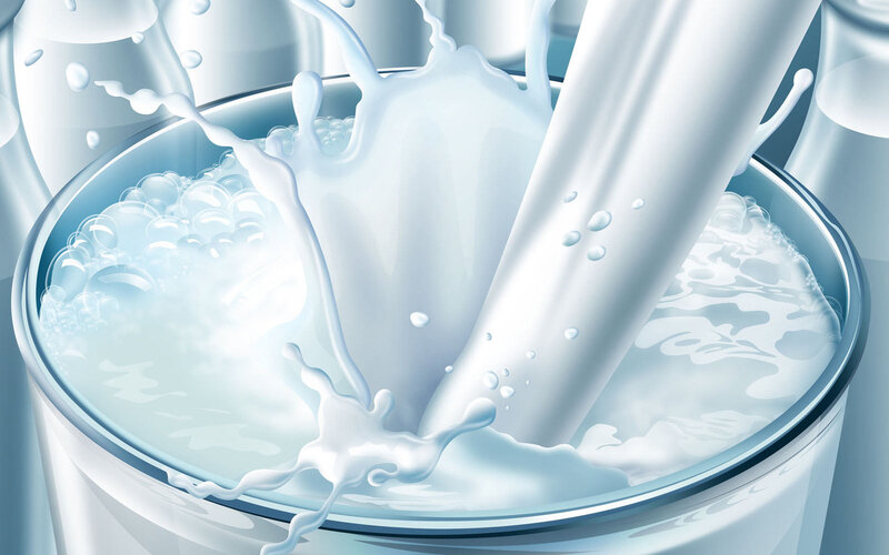 Milk Being Poured — White, Dynamic