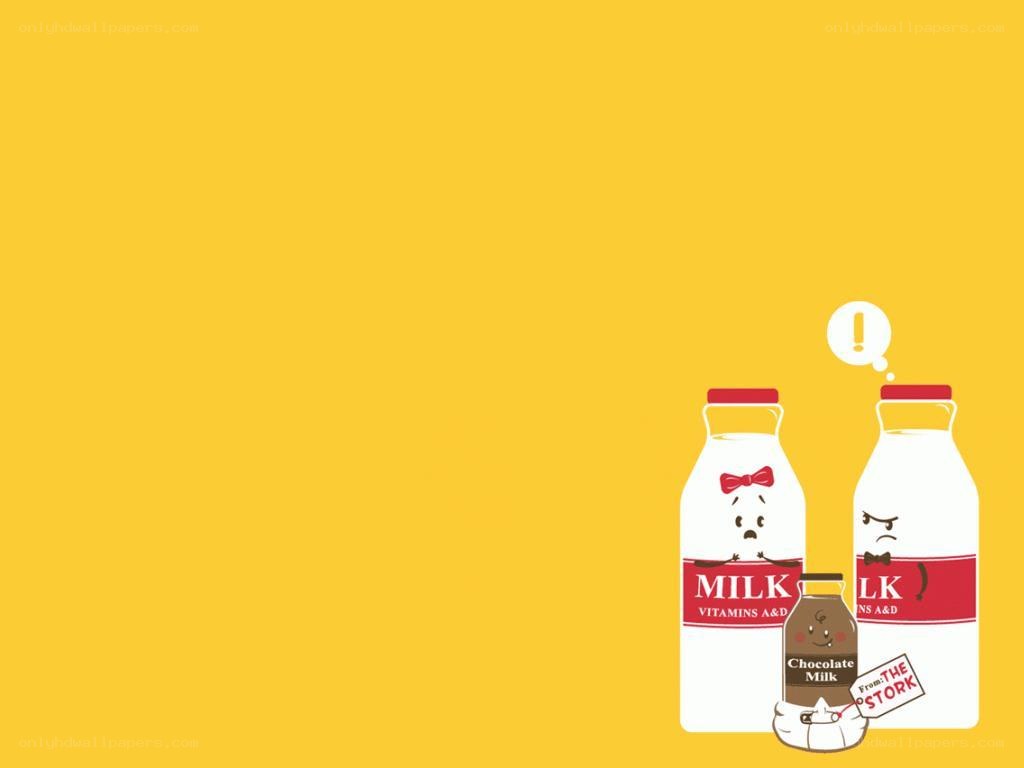 Milk bottle characters illustration
