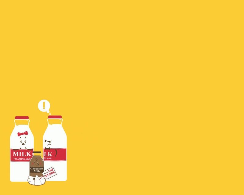 Milk bottle characters