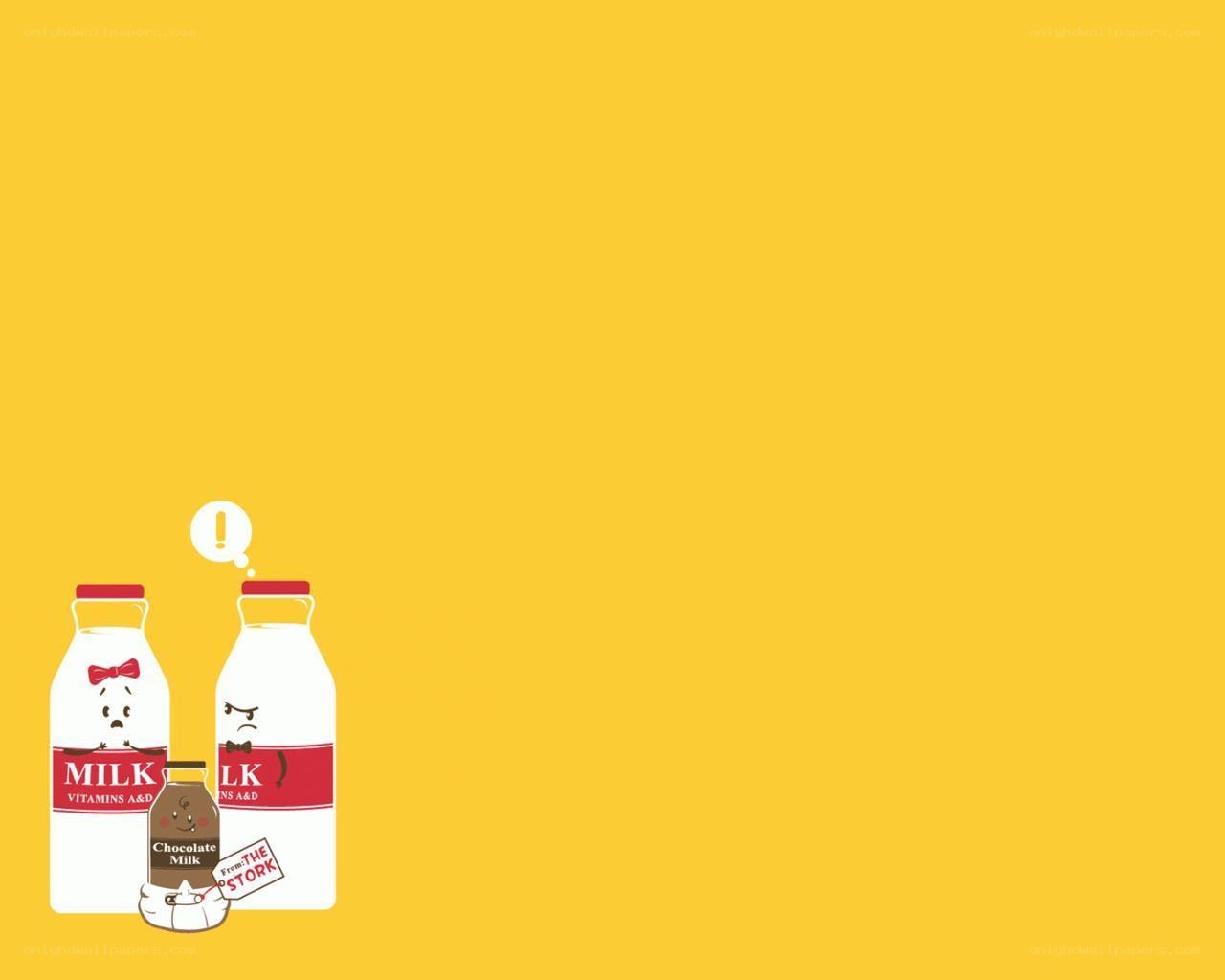 Milk bottle characters
