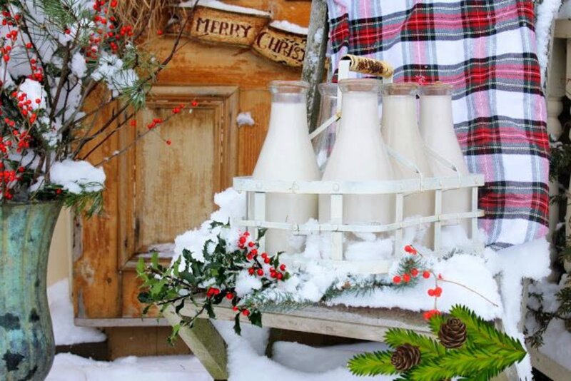 Milk Bottles on Sled