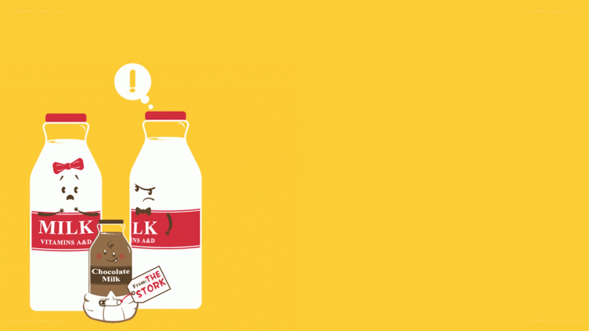 milk bottles with faces
