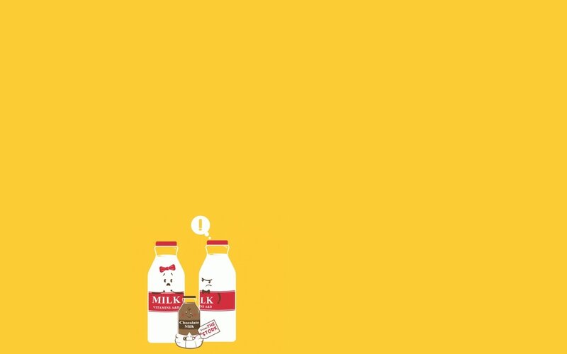milk bottles with faces