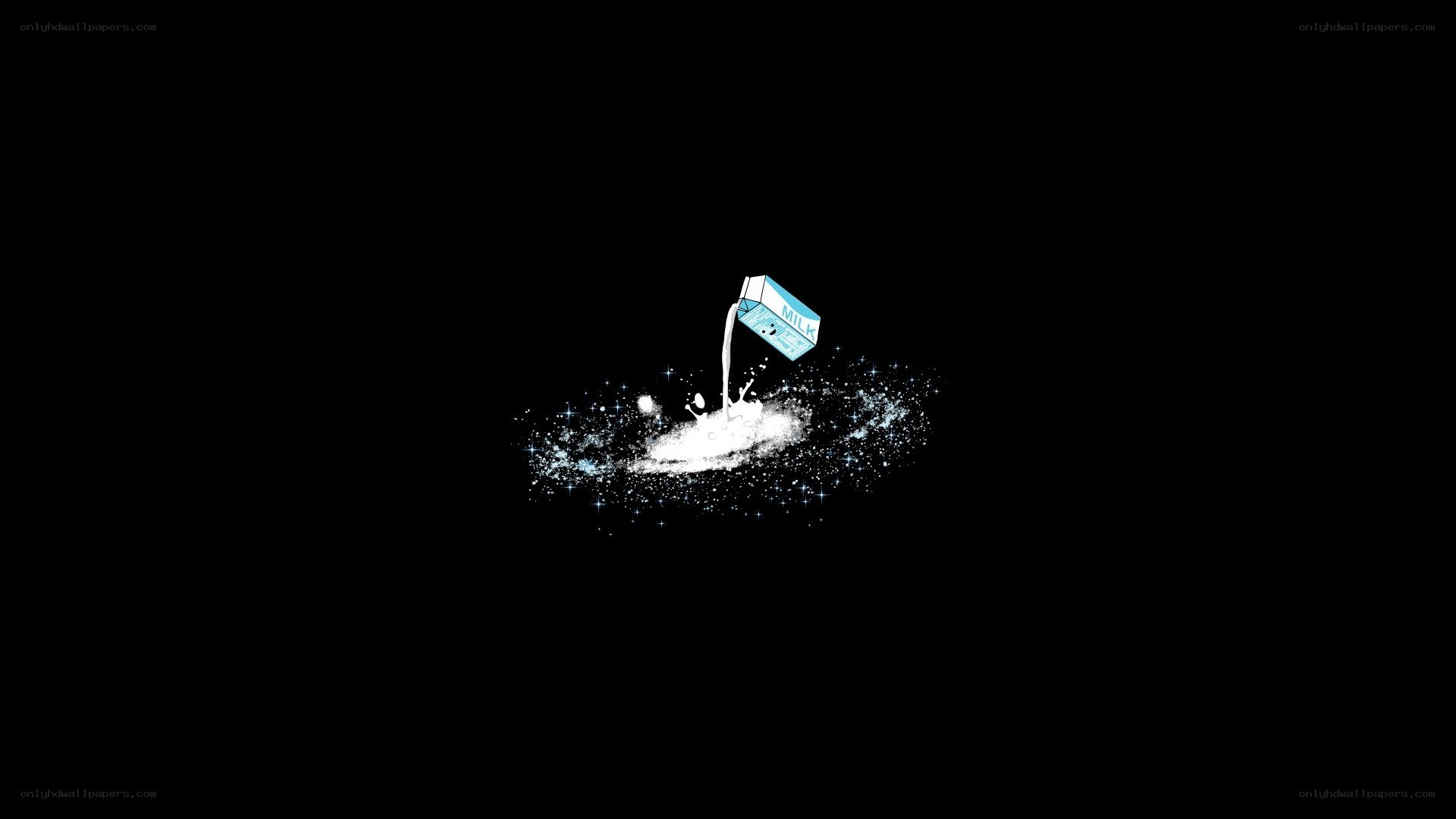 milk carton in space