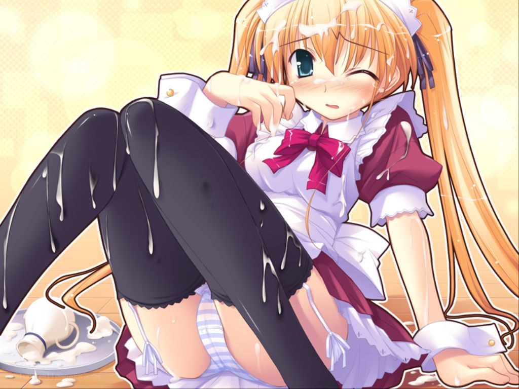 milk-covered maid character