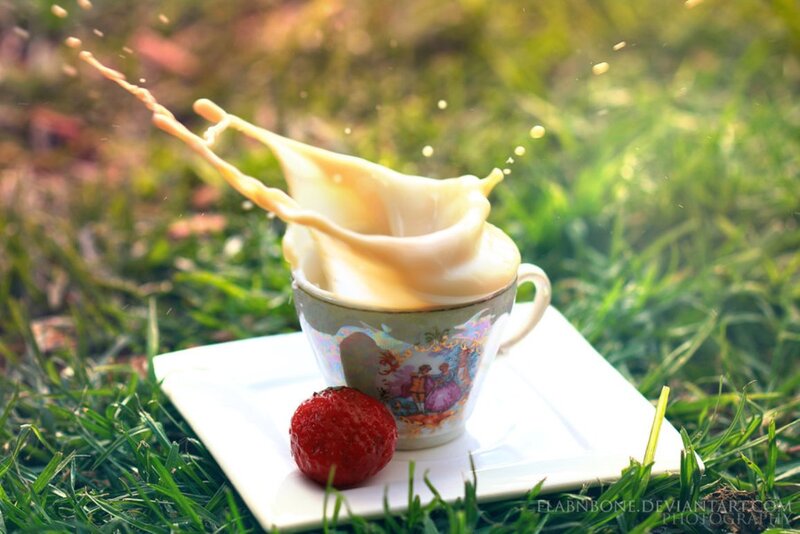 Milk Splash in Cup